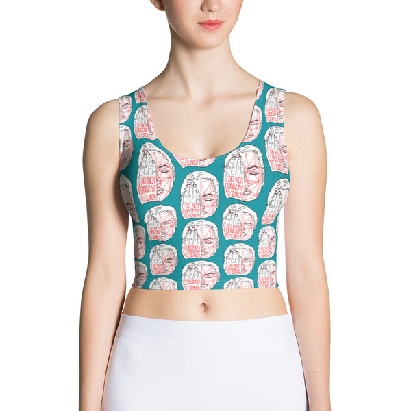 Detection Protest Crop Top - Teal