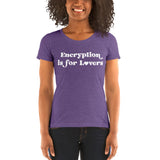 Encryption is for Lovers Feminine T-shirt